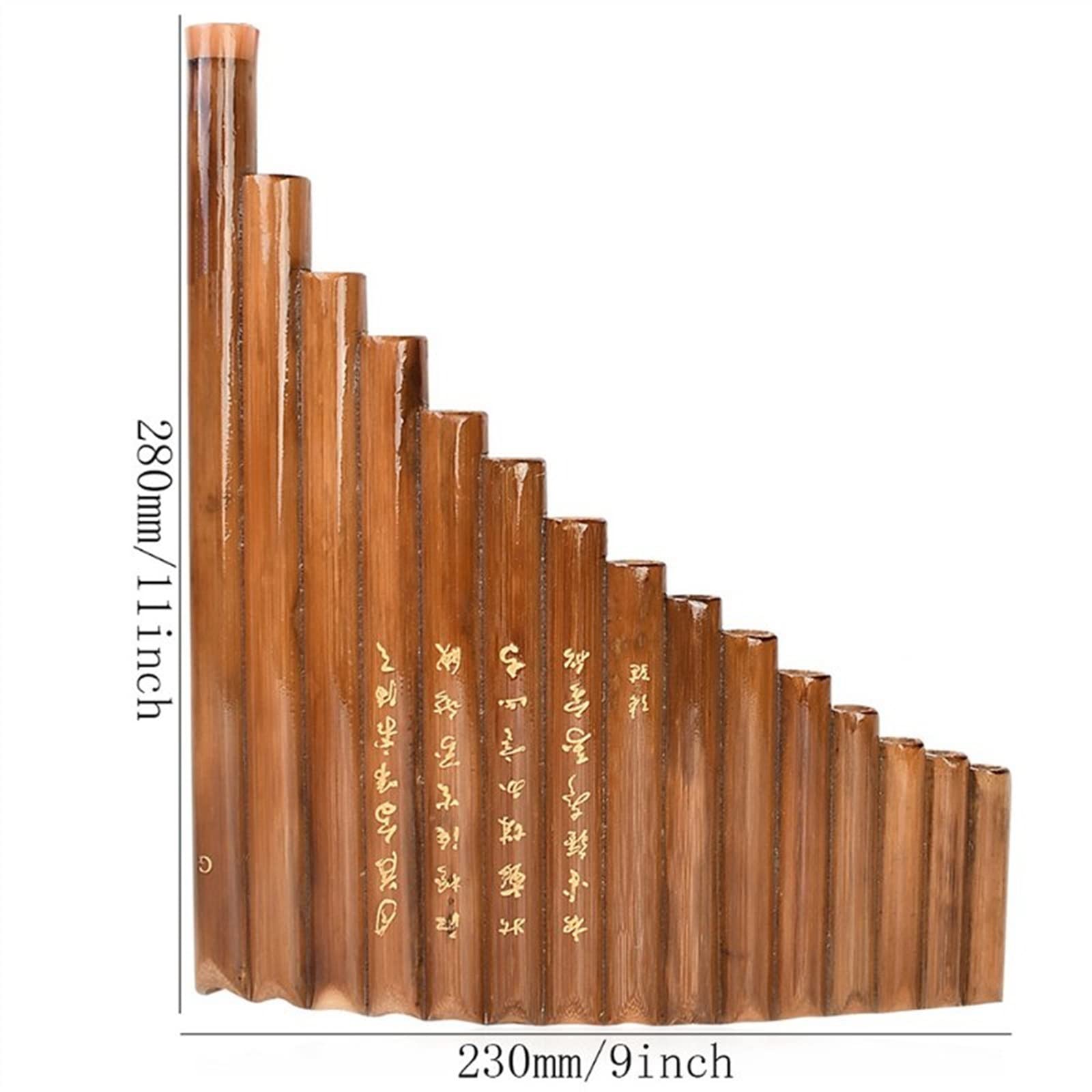 Zampoñas Flauta De Pan Marrón De 15 Tubos, Llave G, Instrumento Musical Chino, Tubos De Pan, Instrumento De Viento De Madera