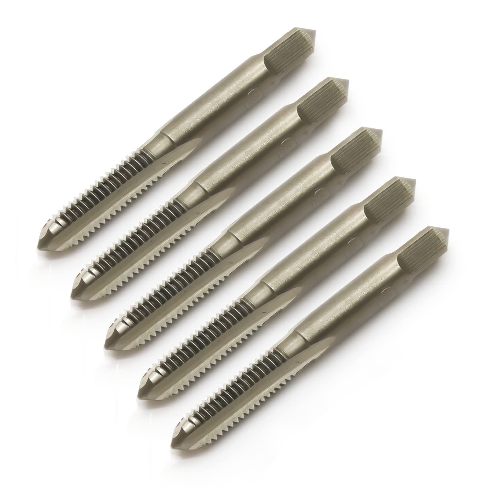 5pcs HSS M6 Metric Hand Tap M6x1mm Straight Flute High Speed Steel