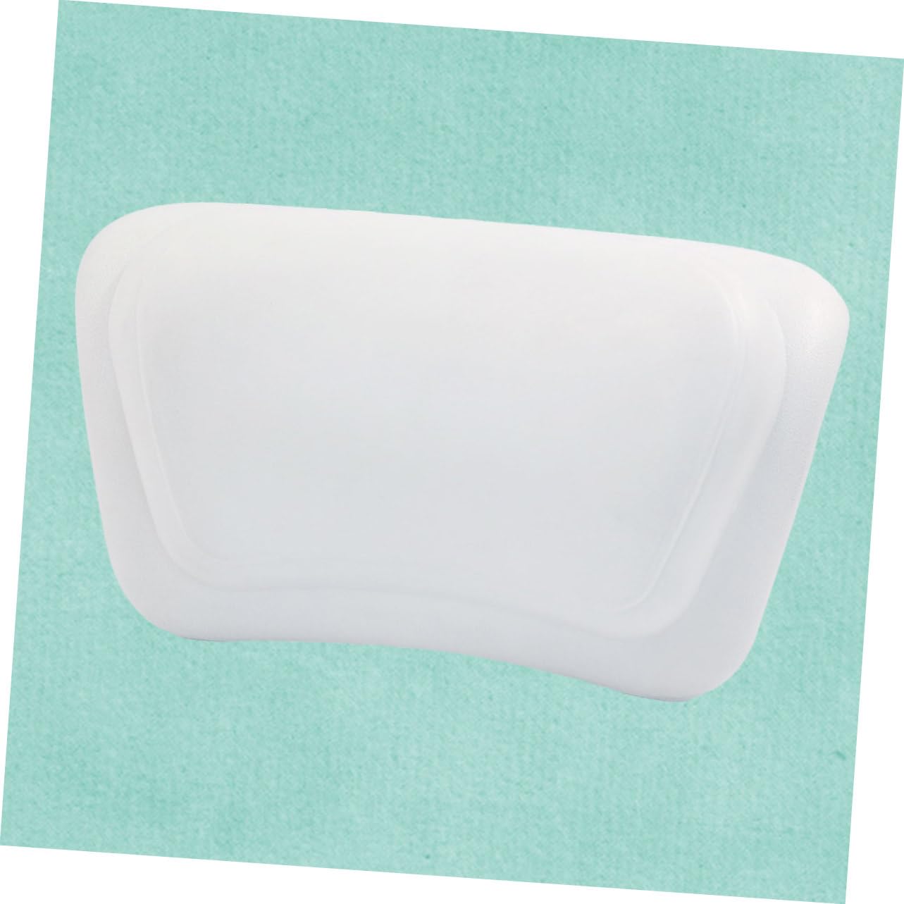 Almohada de Bañera de PU Color Blanco Cojín de Baño para Uso Familiar Cómoda Almohada de SPA para Relajación la Bañera