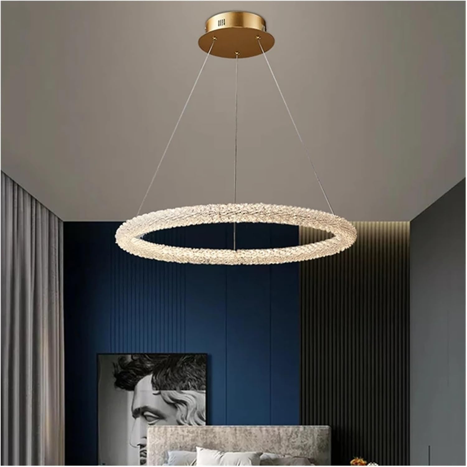 NSXBY Chandelier En Cristal Luxueux Simple, Lumière De Chaîne