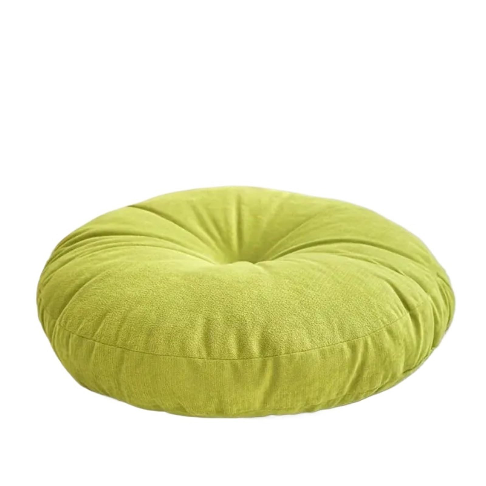 Grande cuscino rotondo da meditazione per adulti, spesso, color crema, cuscino da yoga, 47 cm, ideale per sedute all'aperto e comfort in attività di relax e benessere