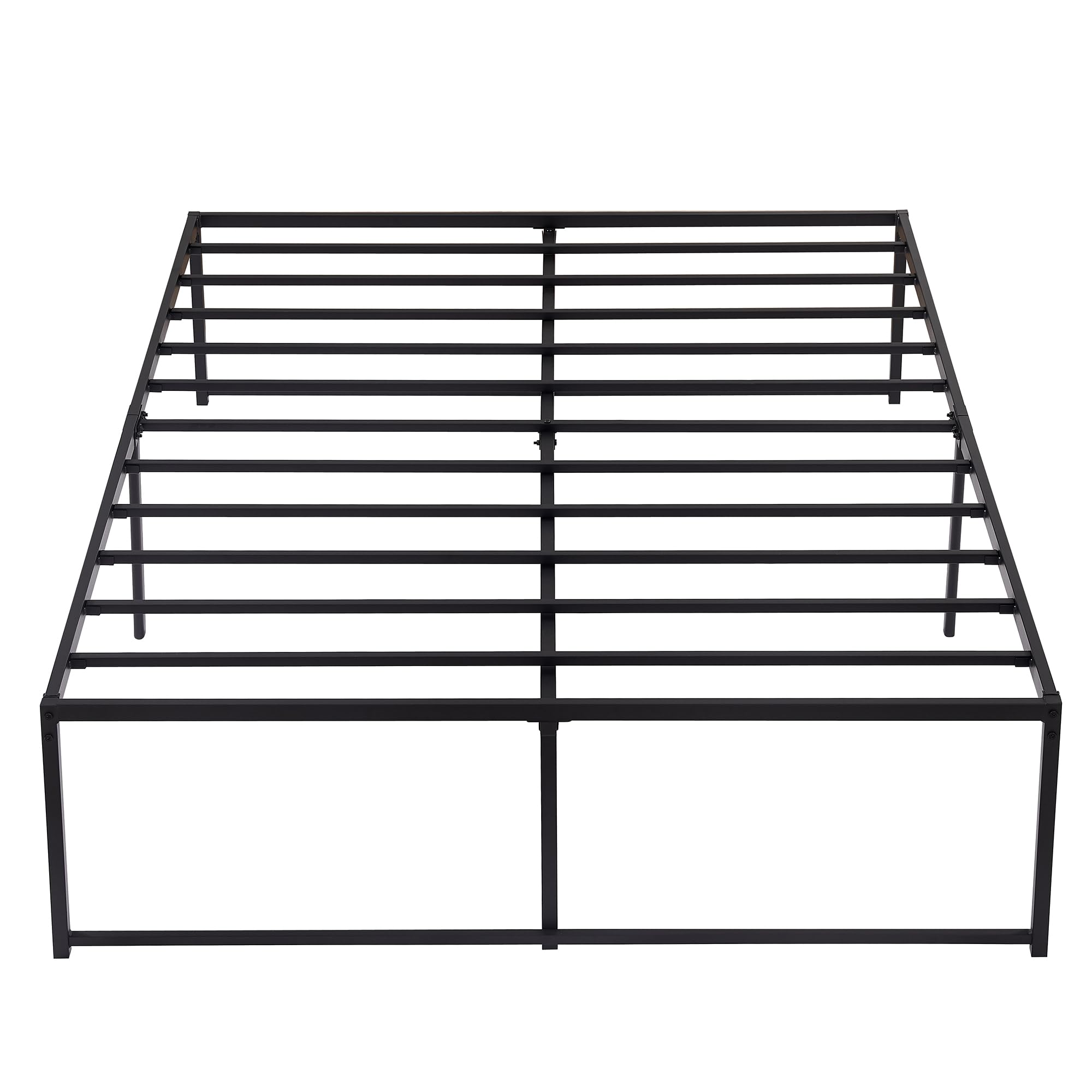 VECELO 18 Inch High Full Bed Frame/Metal Platform Mattress Foundation/No Box Spring Needed