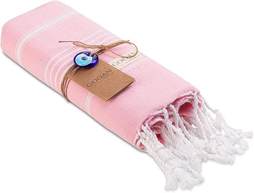 Miniatura 4 de Toalla turca Real Grand Bazaar Pestemal 100% de algodón, prelavada, más suave, 39x69 de Pestemal, para playa, el baño, spa, hammam, toallas súper