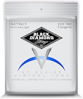 Black Diamond StringsÂ® N477XLCY Electric Cryogenic Electric 09-42 Extra Light Tension