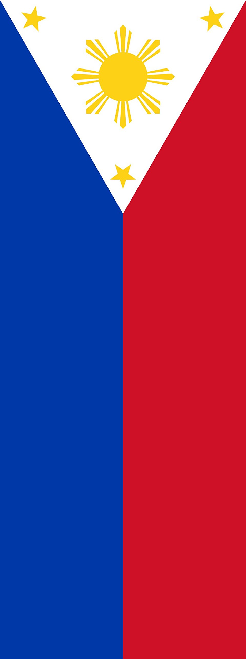 Drapeau Philippines grand format 400x150cm haute résistance au vent de 6m²