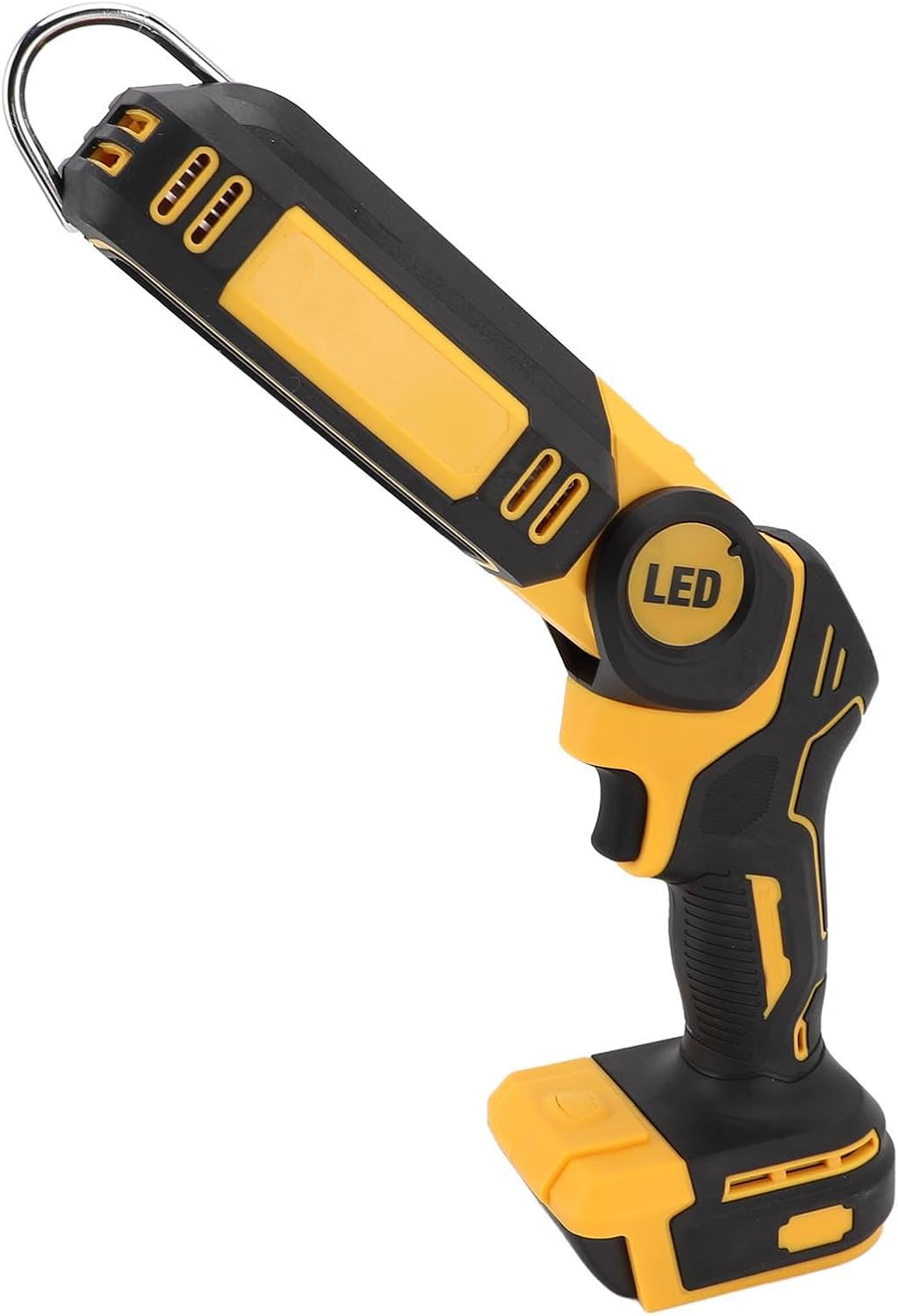 LED Work Light Cordless Bright Adjustable 90 Degree Rotatable with Hook Portable Battery Powered 6000-6500K