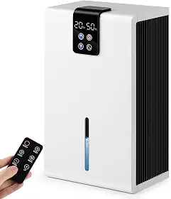 Máquina de Evaporação de Água, 2.8 L Desumidificador de Ar, Desumidificadores de Ampla Faixa de Tensão, Purificador de Ar, Desumidificador Ar Ambiente Elétrico Antiodor