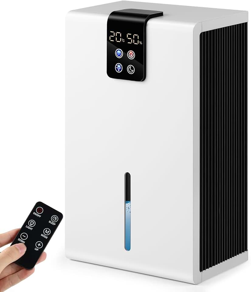 Máquina de Evaporação de Água, 2.8 L Desumidificador de Ar, Desumidificadores de Ampla Faixa de Tensão, Purificador de Ar, Desumidificador Ar Ambiente Elétrico Antiodor