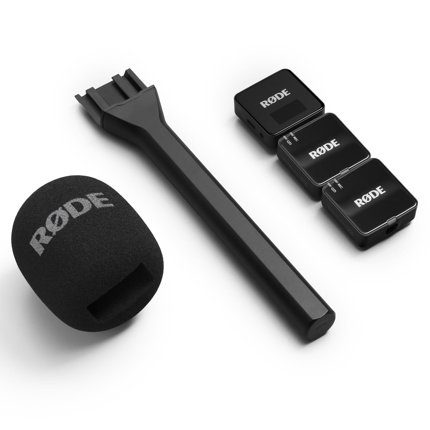 Rode Wireless GO Gen 3 Drahtloses 2-Kanal Mikrofon-Funksystem mit Interview GO Handadapter und keepdrum Fell-Windschutz