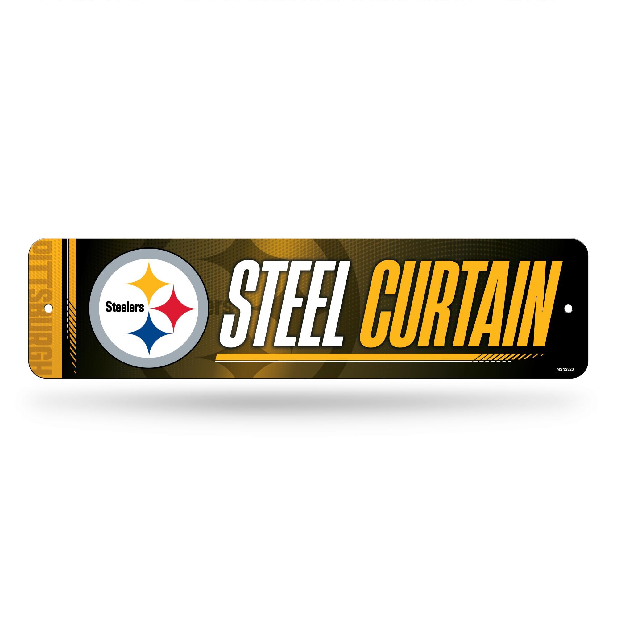Rico Industries NFL Football Metal Street Sign 4" x 15" Home Décor - Bedroom - Office
