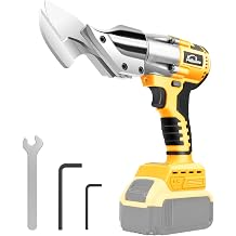 Cordless Metal Shear Compatible with Dewalt 20V Battery 295 lb-ft 400N.m Brushless Metal Cutter with 360 Pivoting Head for Cutting Iron, Leather, Cardboard NO Battery