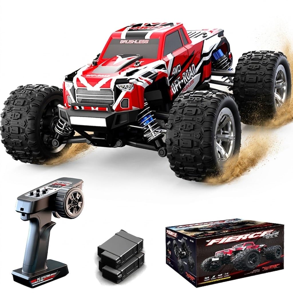 ZAVEN 高速 ラジコン ブラシレスモーター オフロード(赤) Amazon.co.jp: ZAVEN ラジコン オフロード 4WD RCカー ブラシレス