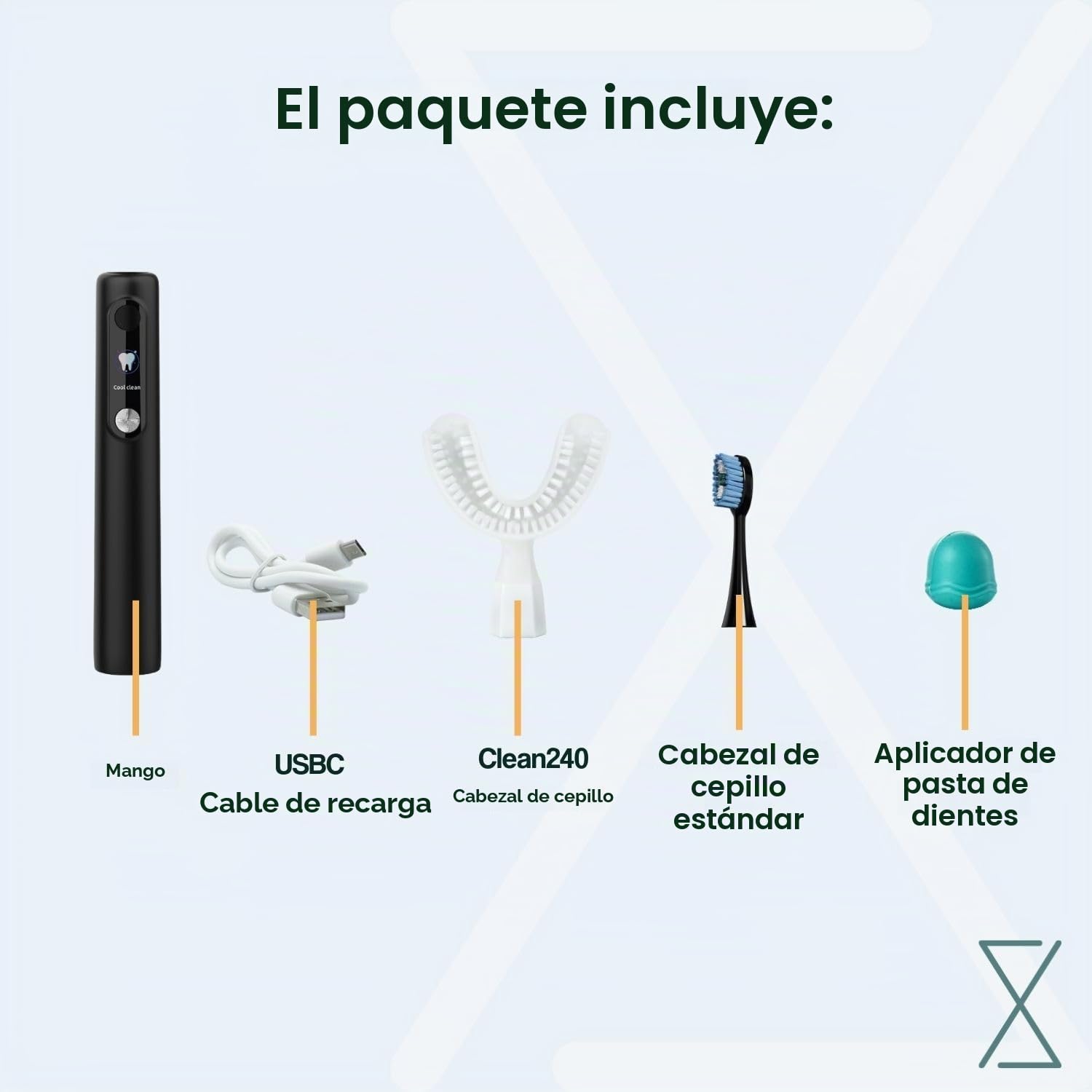 Y-Brush Ultra – Cepillo de dientes eléctrico sónico – Pack ultra adulto (Ultra, adulto (12-99 años)) (Ultra - Black, M - Adult 12+)