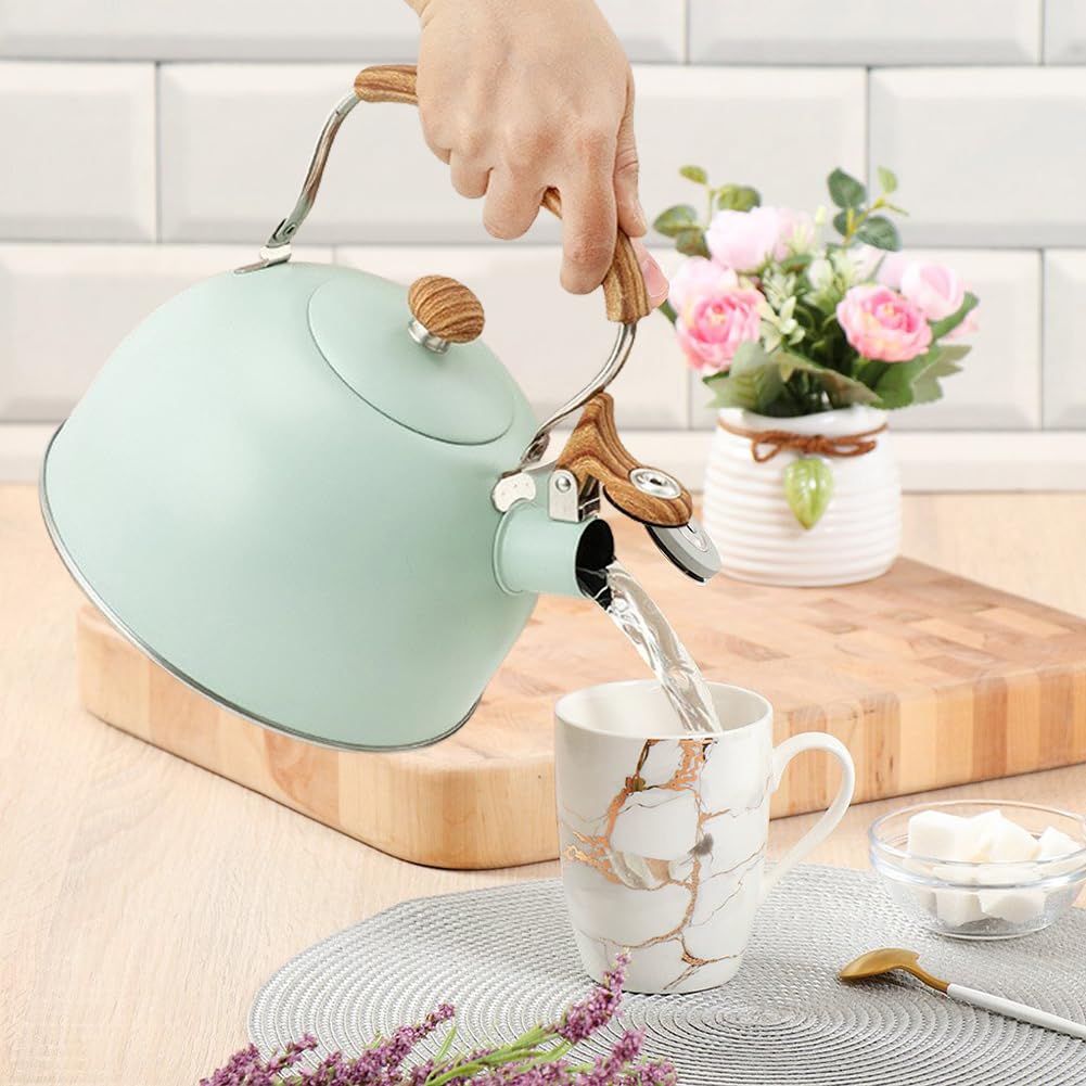 Bollitore A Fischio Kadax In Acciaio Inox - 2.5 L, Per Fornelli Elettrici, A Gas E Ceramica, Argento - Foto 3