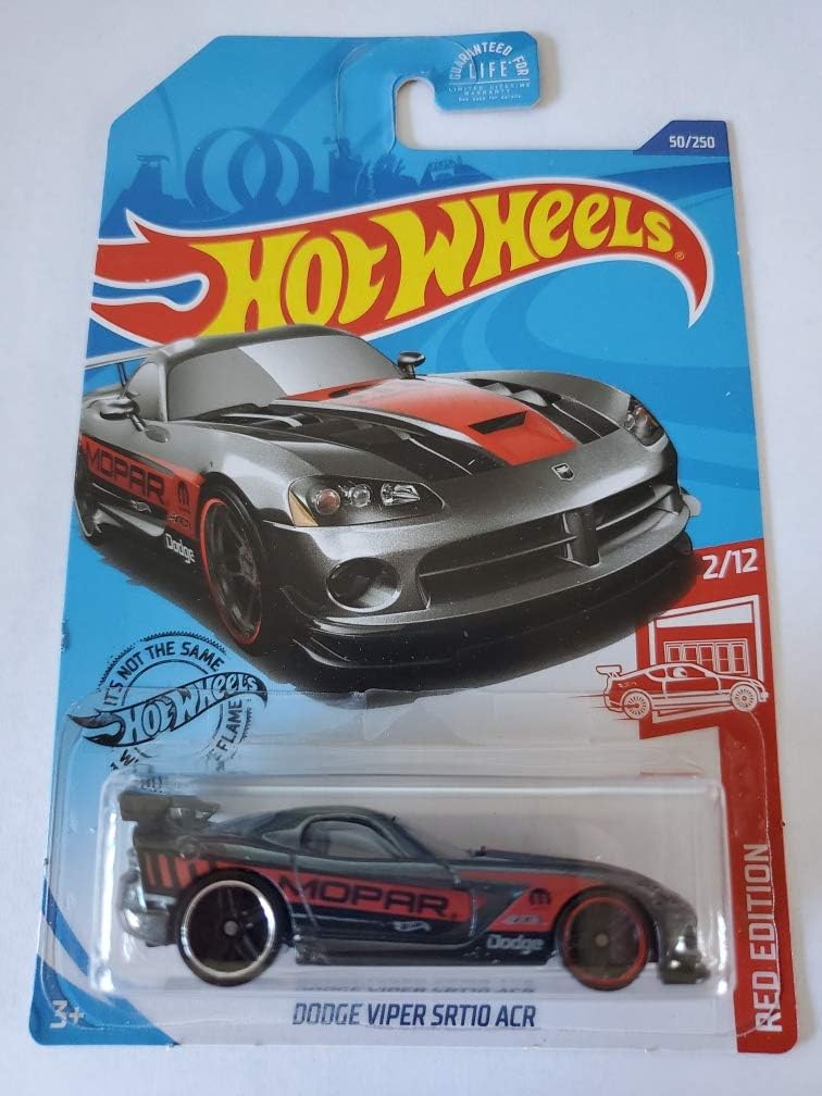 Hot Wheels 2020 Target Exclusive Red Edition 2/12 Dodge Viper SRT10 ACR,  Gray