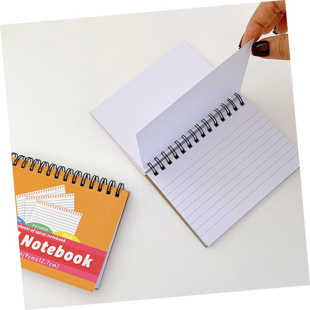 SHINEOFI 5 Piezas 2 Notas De La Tarjeta De Índice Cuaderno Pequeño Pequeños Cuadernos Minicuadernos Diminuto Mini Cuaderno Libreta Espiral Tarjetas De Nota Cortina a La Italiana Bloc Papel