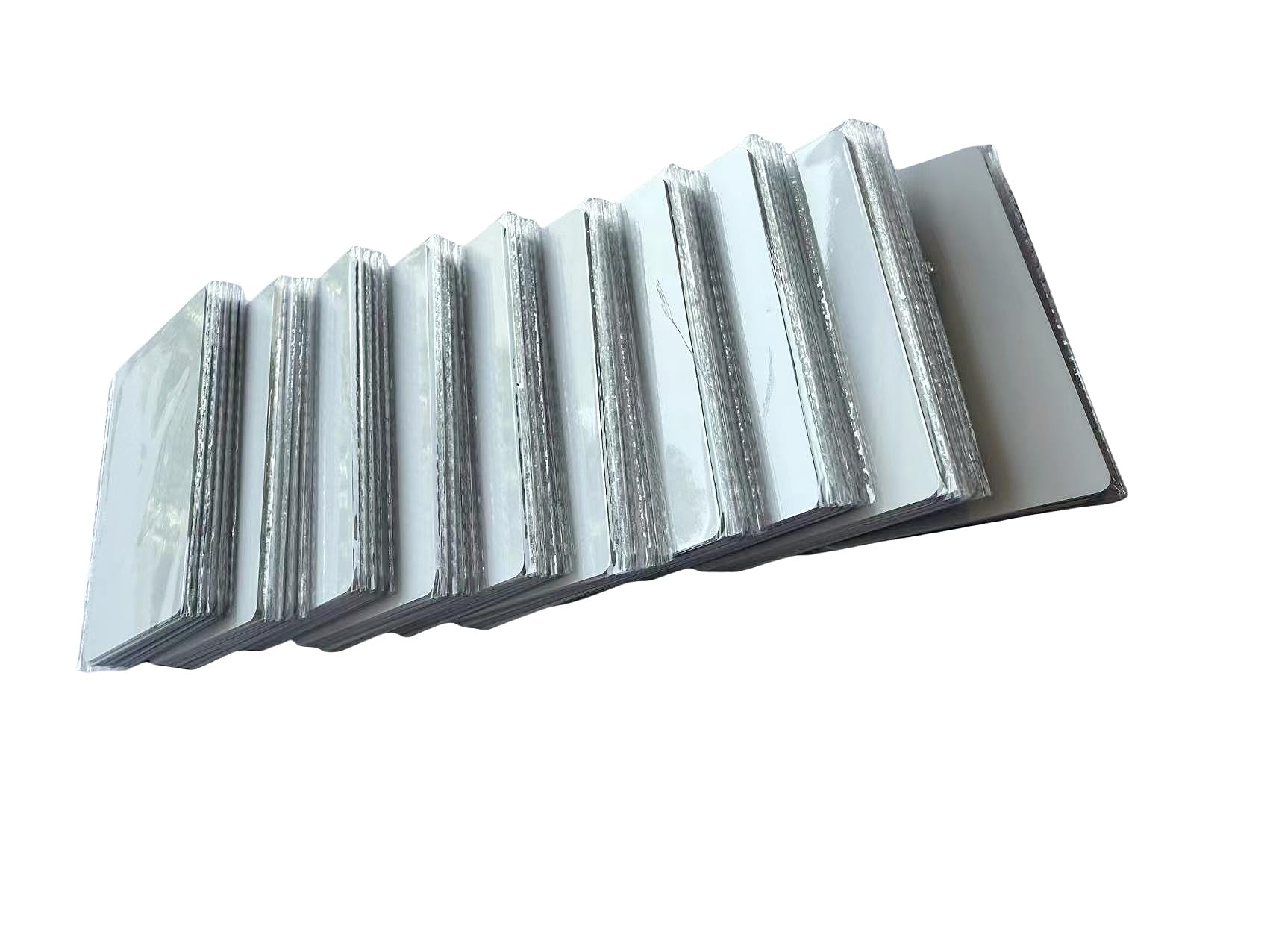 YARONGTECH Chip IC PVC de doble frecuencia 125KHZ EM 4100 TK4100 y 13,56 MHZ RFID 1K S50 M1 Chip IC PVC blanco tarjeta (100)