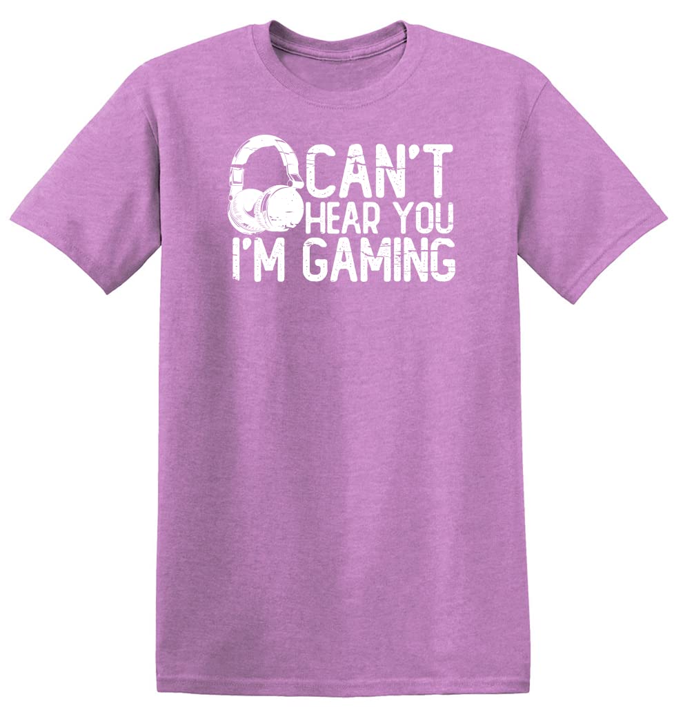 Can't Hear You I'm Gaming Headset Graphic Video Games Gamer Mens Funny T Shirt