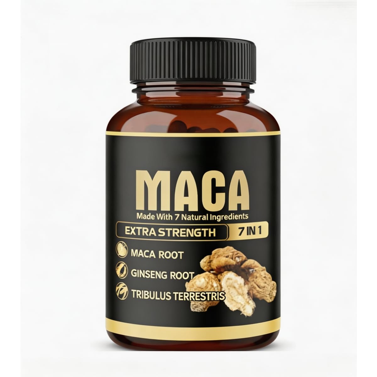 Radice di Maca 7 in 1: mantiene la vitalità e allevia lo stress | Formulato con erbe complesse;sostiene l'equilibrio fisico e mentale;supporta sonno sano;migliora l'assorbimento intestinale