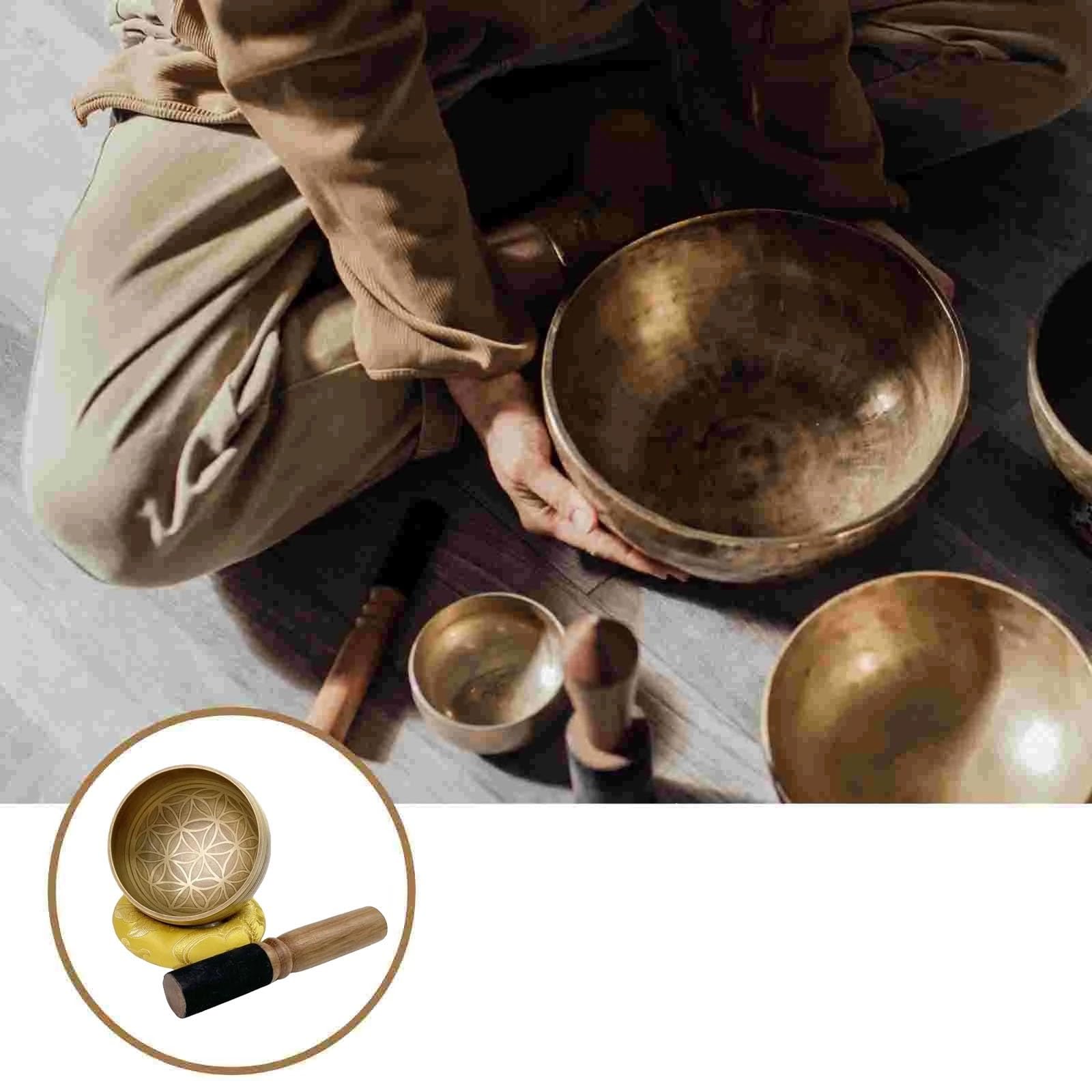 Juego de cuencos tibetanos, cuenco con sonido, meditación única, Yoga, estrés