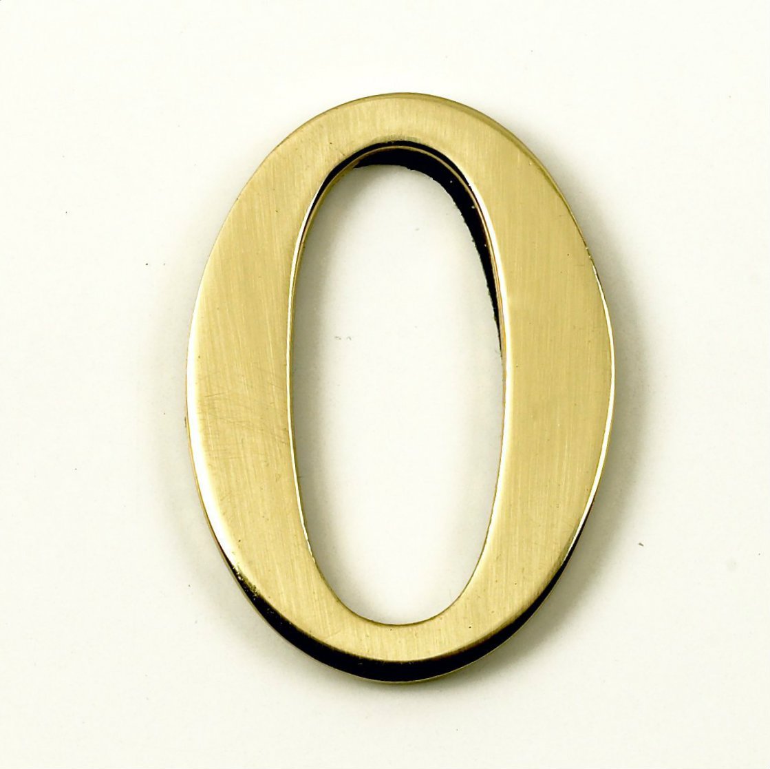 Black Country Metal Works 1.5-2 Inch Self Adhesive Numbers & Letters Polished Brass (Solid Brass) (0)