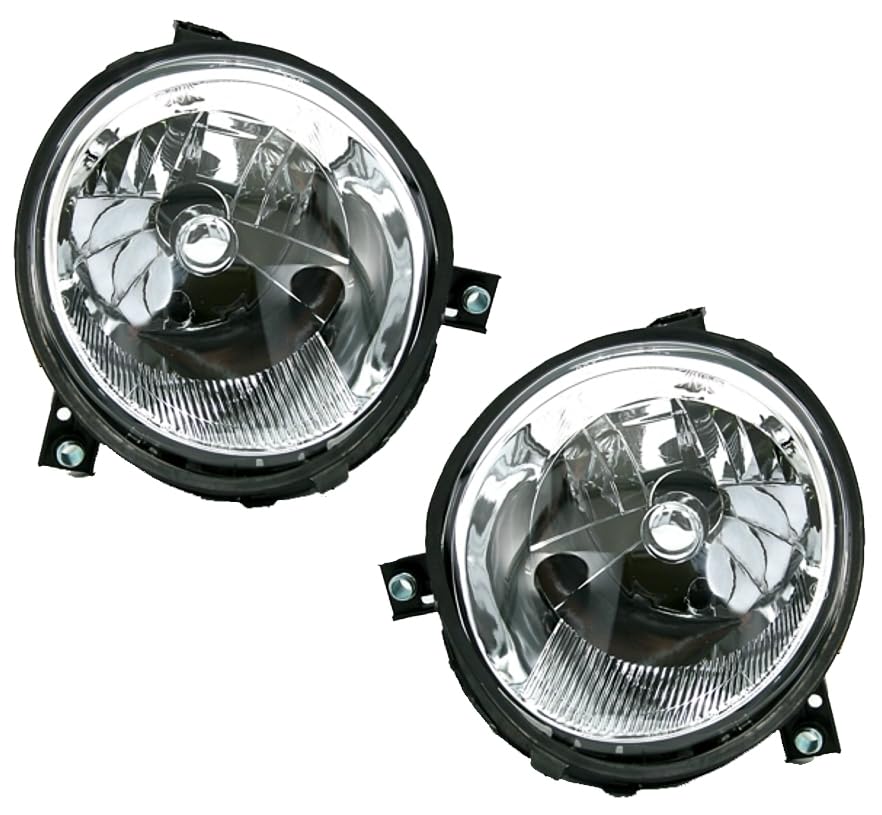 Scheinwerfer Set in Klarglas für VW Lupo 6X (10/1098-, alle außer Xenon) | Aftermarket Ersatzteile, links, rechts, Halogen, H4, für elektrische LWR, Anschluß über OE Stecker,