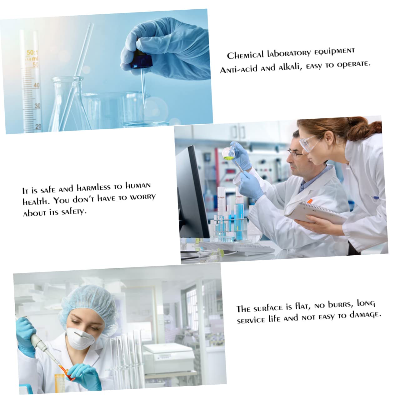 ULTECHNOVO 3pcs Reagent Tray Acid Alkali Laboratory Supplies Experimental Apparatus for Safe and Convenient Use