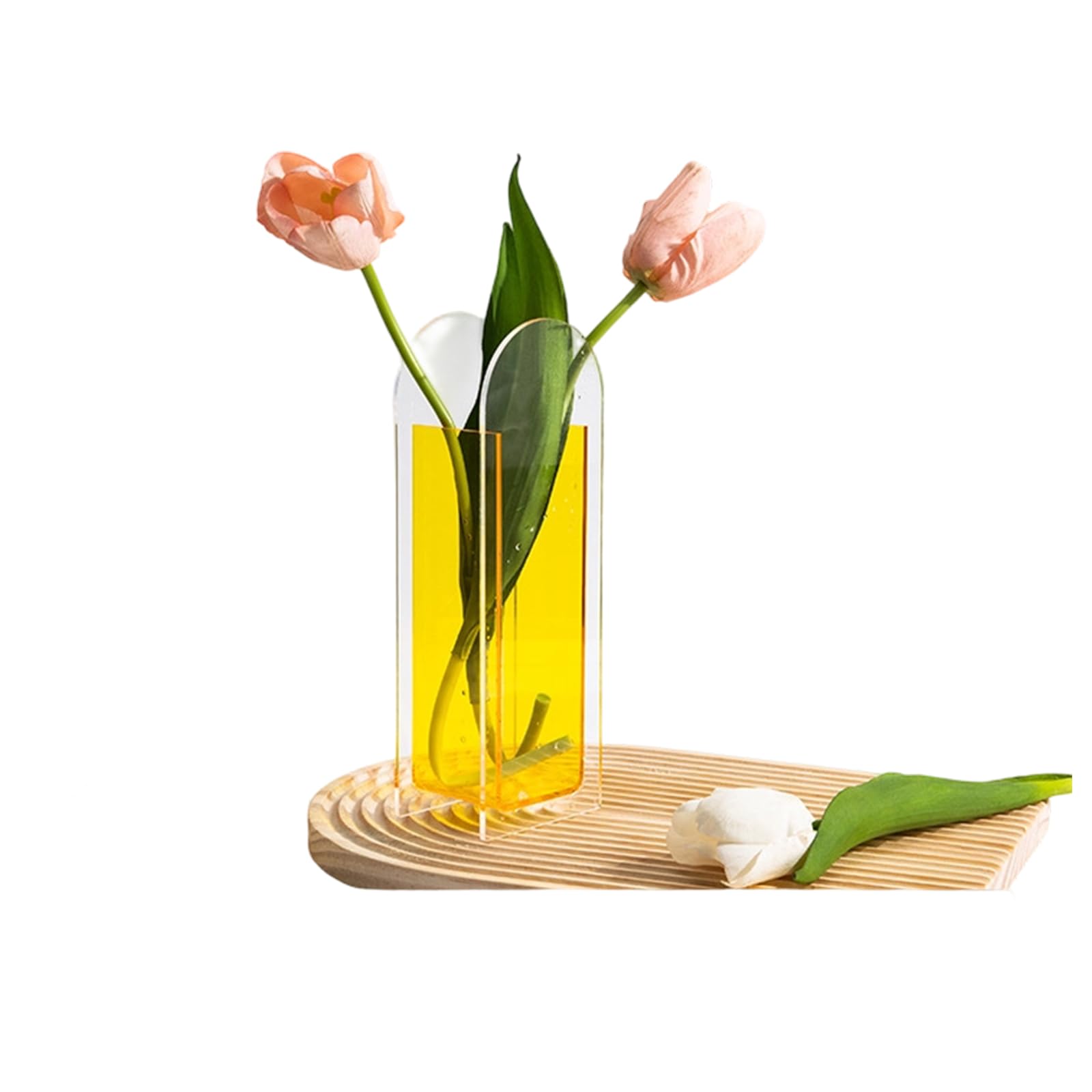 Vase Flower Container Decorative Hydroponic Plant Holder for Home Offices Desktop Floral Arrangement Offices Desk Vase