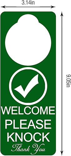 Miniatura 2 de Paquete de 2 letreros con diseño de flores para colgar en la puerta, con texto en inglés "Do Not Disturb on Front and Welcome Please Knock on Back",