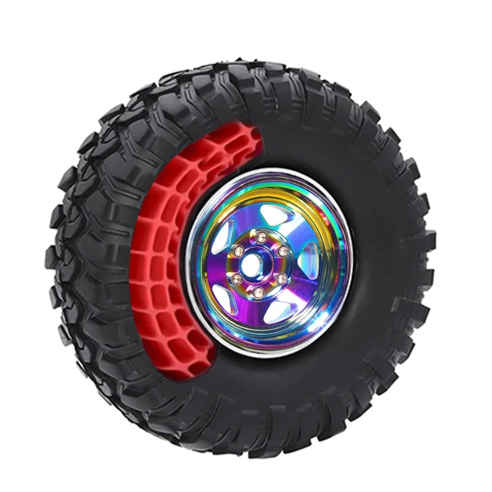 Per 1/10 Rc Auto Crawler Inserto In Gomma Di Silicone Schiuma 1.9 "Pneumatici Ruote 105-120mm Parti Aggiornamento Modificare Decorazione Accessori Ricambio Accessori Modellismo RC