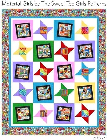 Comic Fabric Sew Strong Multi by Timeless Treasures