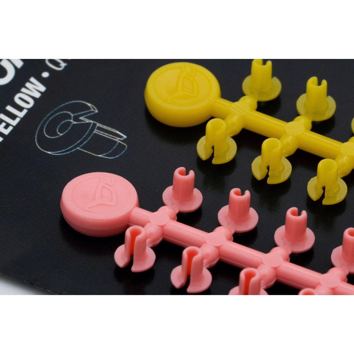 Korda Floss Caps: Pink and Yellow