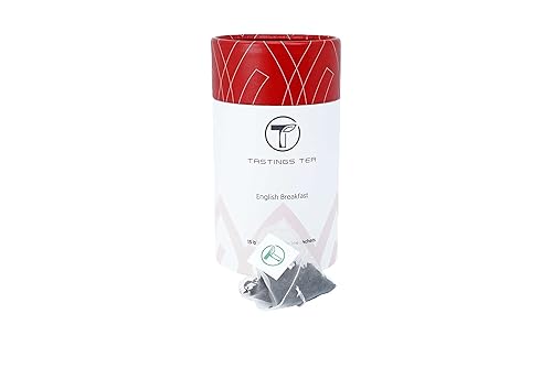 Vista 28 de Tastings Tea Té orgánico inglés para el desayuno, 3.5 oz. Mezcla de té negro natural de hojas sueltas con sabor Assam y Nilgiri Certificado