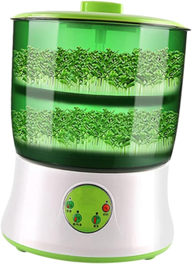 110v Microcomputer-Controlled Intelligent Household Bean Machine Automatic Watering System Double-Layer Design for Efficient Seed Germination