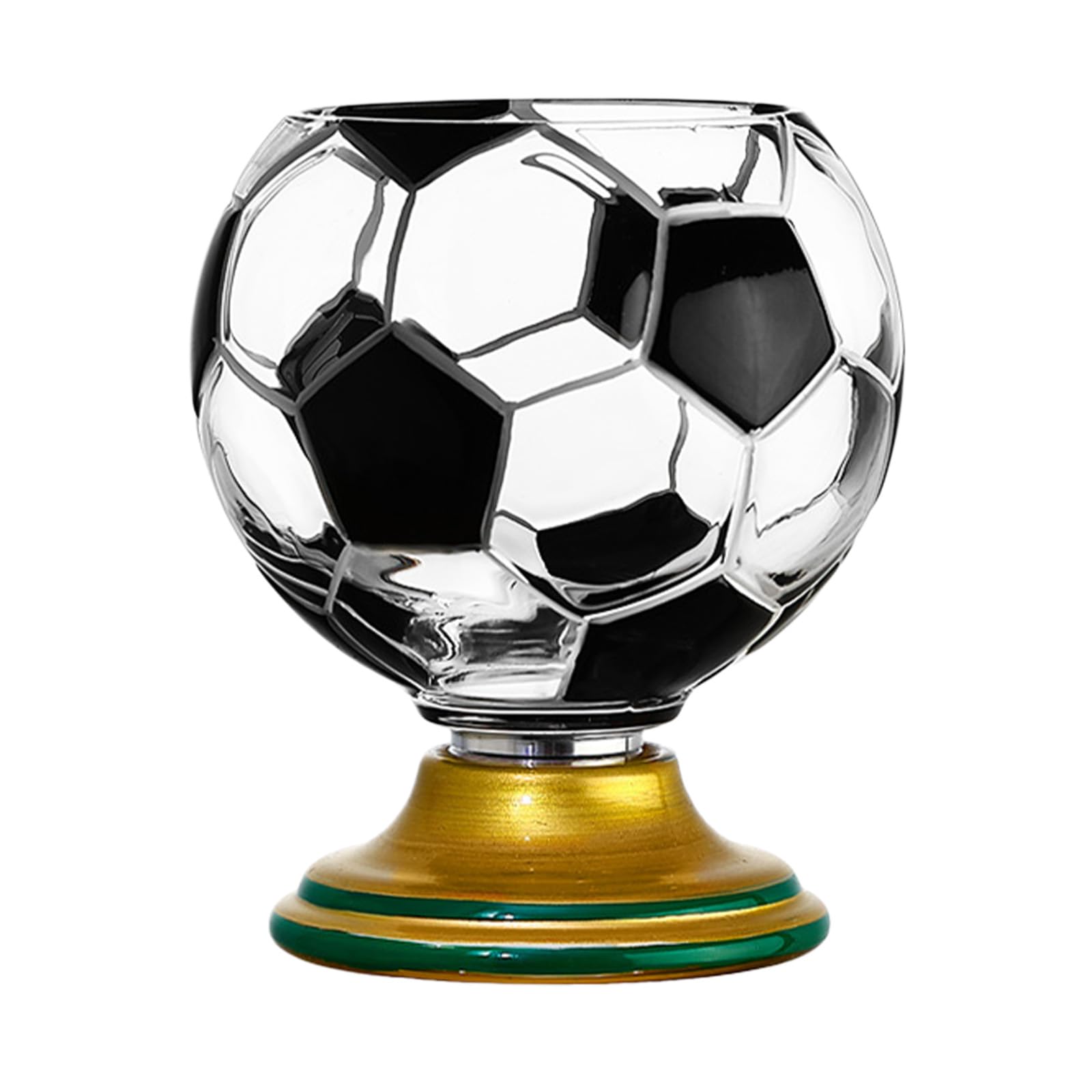 Tsophreniq Themed Rotatable Glass Ball Cup for Baseball Golf Soccer Basketball Follower and Decorative Accessories World Glass