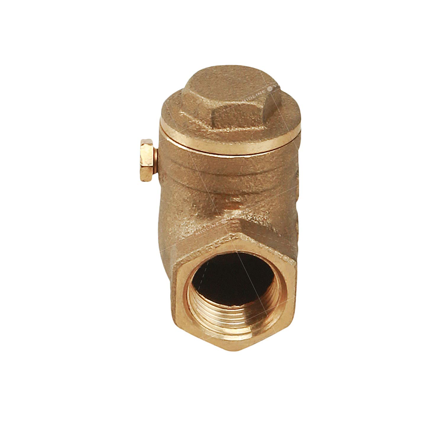 Midline 432U225 Clapet anti-retour sans plomb 7,6 cm Connecteurs FIP en laiton coulé