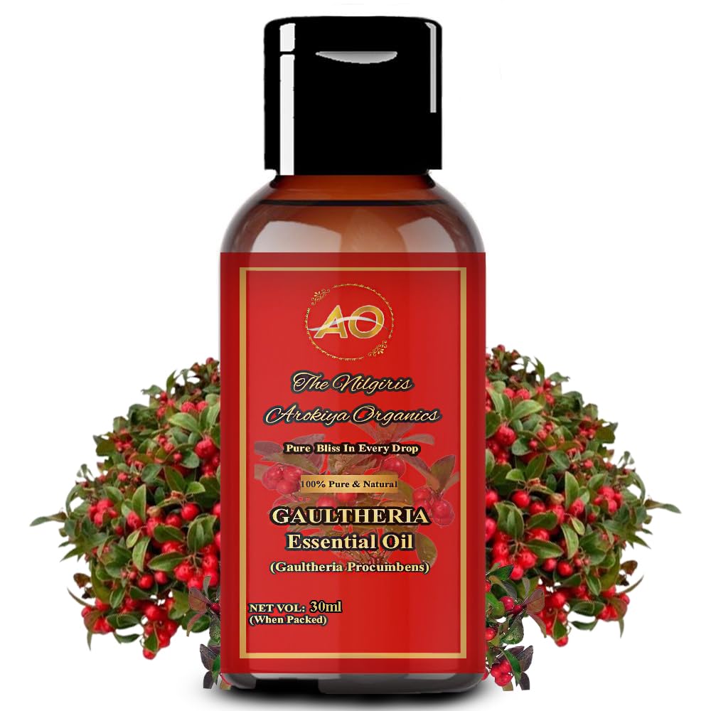 THE NILGIRIS AROKIYA ORGANICS Gaultheria Oil 30 ML (JOINT PAIN OIL) Winter Green Oil Aromatheraphy,Respiration comfort,100% Pure, Wintergreen Oil 30Ml, Natural & Farm Fresh Gaultheria For Headache, Body & Muscle & Joint Pain Ayurveda Pain Calm Oil |  (B0D87LJM2L) Amazon Price History, Amazon Price Tracker
