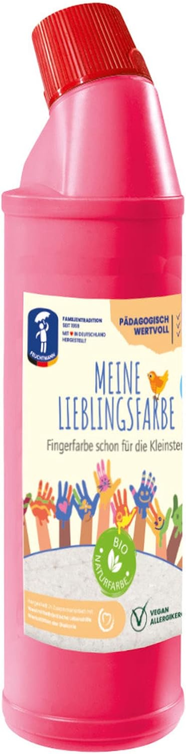 633 0658-5 0658-1-Meine Lieblingsfarbe Finger Paint in Bottle Approx. 900 g High-Quality Pink for Children from 2 Years
