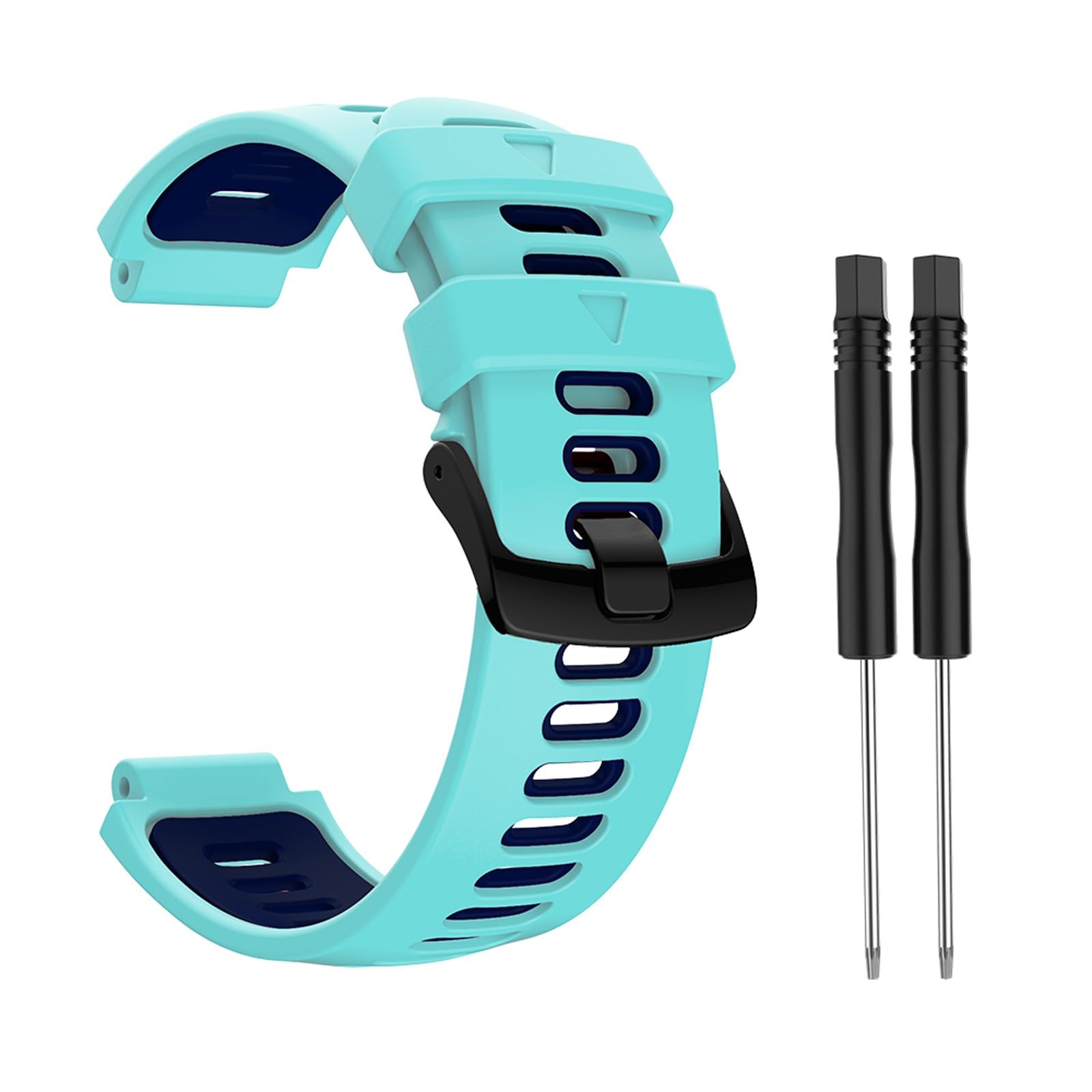 735XT Straps Compatible with Garmin Forerunner 735XT Strap, Adjustable Replacement Wristband Silicone Sport Band for Garmin Forerunner 735XT 235 235Lite 230 220 620 630 (Mint green)