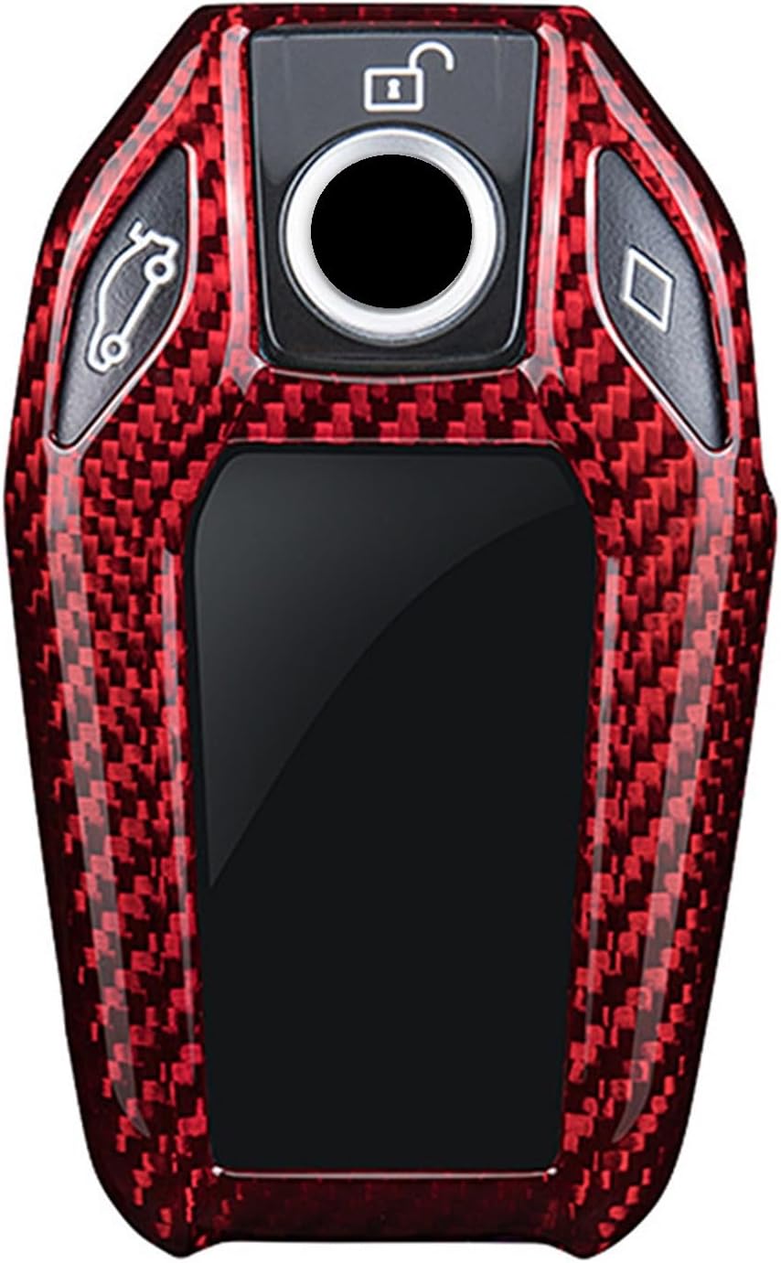 Amazon.com: M.JVisun Genuine Carbon Fiber Key Fob Cover For BMW 5 6 ...