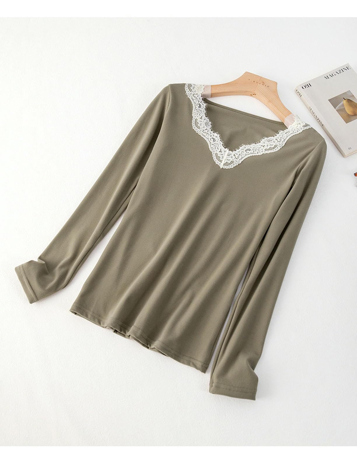 Thermo Unterwäsche Set Warmer Winteranzug Nahtloser V-Ausschnitt-spitzenkörper Mit Herbstkleidung Und Hosen Für Frauen-weiß-m