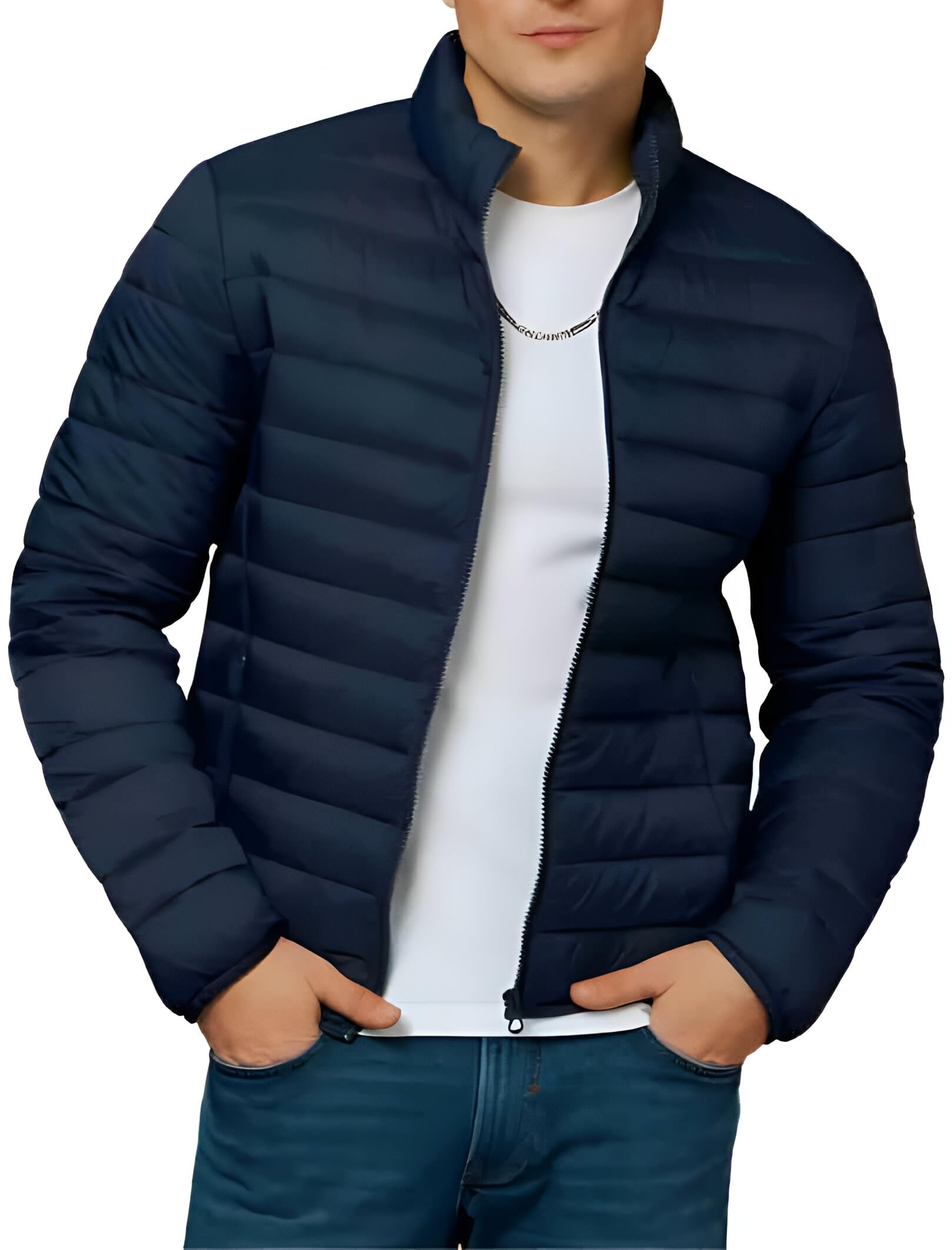 hufreind Men's Puffer triple lair Jacket, Polyester, enough warm-picture-51