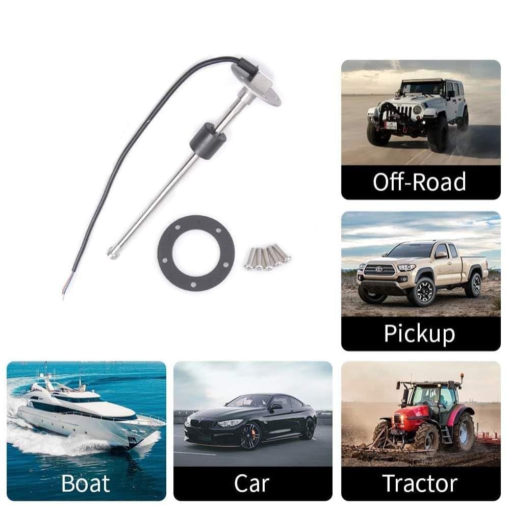 Fauful Fuel Water Level Sensor And Fuel Gauge Kit For Boat Car Truck RV