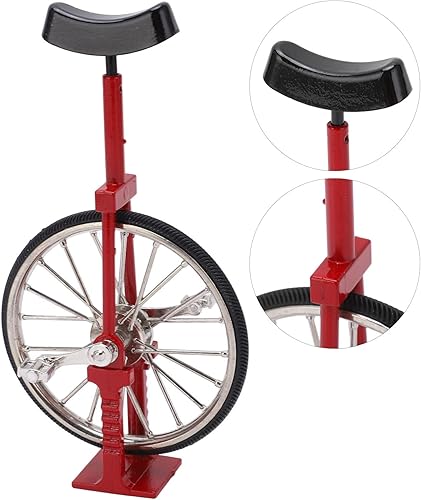 Miniatura 5 de BTIHCEUOT Modelo de monociclo, mini adorno de monociclo, modelo de bicicleta de una rueda, hermoso texturizado para mesas, estanterías, decoración