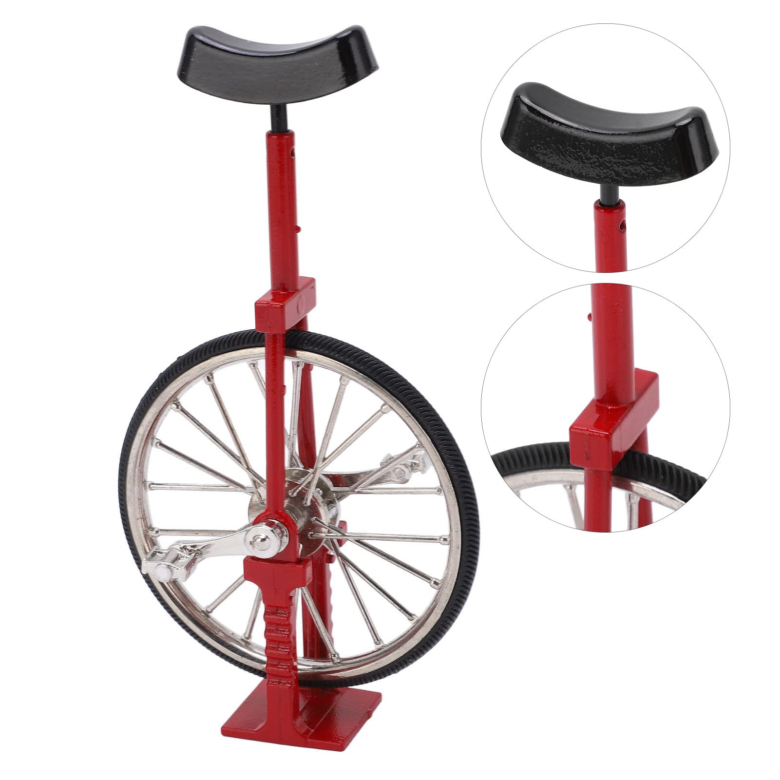 Brrnoo Uniciclos para Adultos, Juguete de Monociclo Modelo de Monociclo Simulado Diseño Vívido Hermoso Exquisito Aleación de Aleación de una Sola Rueda Adorno para Bicicleta de Joy