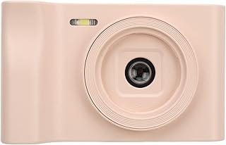 Câmera Digital HD 1080P de 2,8 Polegadas, Câmera de Vídeo Com Zoom Digital 8X, Câmera Vlogging de 20 MP Pequena Câmera de Vídeo Digital Portátil para Estudantes, Vlogging (PINK)