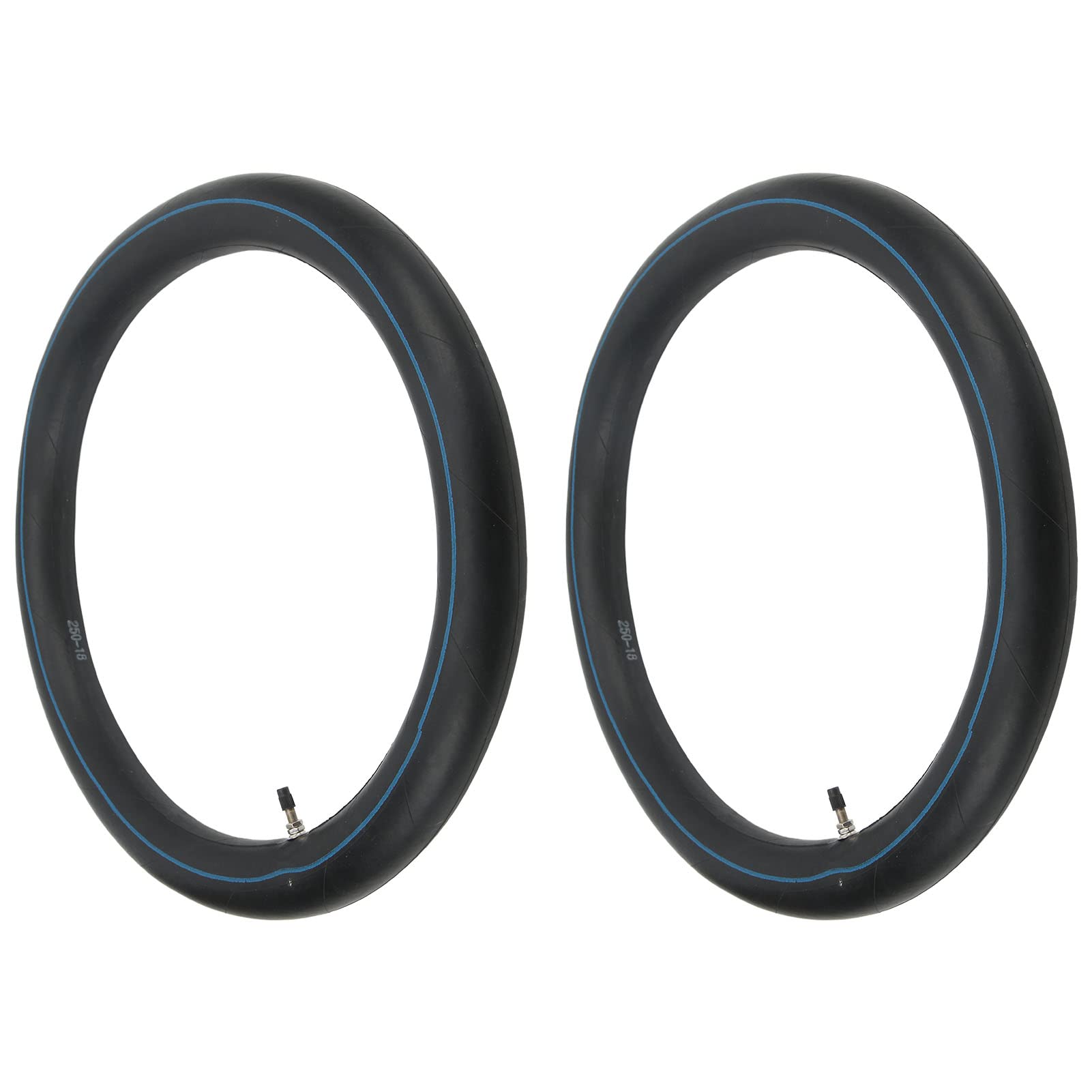 2,50-18 2,75-18 3,00-18 Tube Intérieur pour 80/90-18 80/100-18 90/90-18 Motorcycle avec Tige de Soupape Droite TR4 pour Moto Hors Route du Vélo de la Route, 2 Pcs