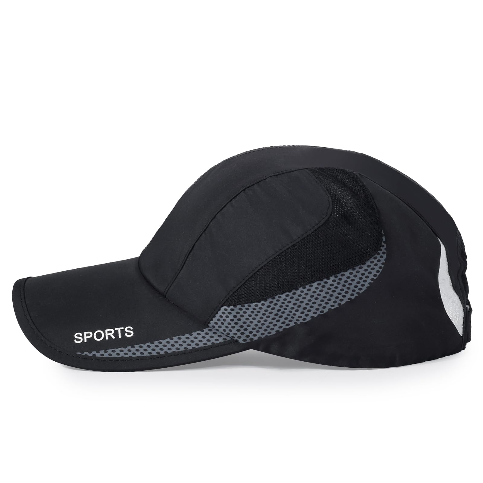 HH HOFNEN Quick Dry Cap leggero Running Cappelli Outdoor Airy Mesh UPF 50+ Regolabile Sport Sun Hat per uomini e donne | Berretto da corsa leggero con protezione UV, regolabile, traspirante, per allenamento di tennis