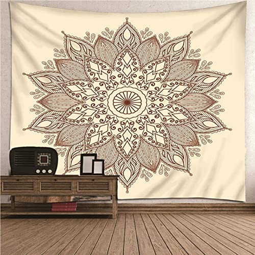 Tenture motif floral japonais tissu kaki deco murale pour bureau zen