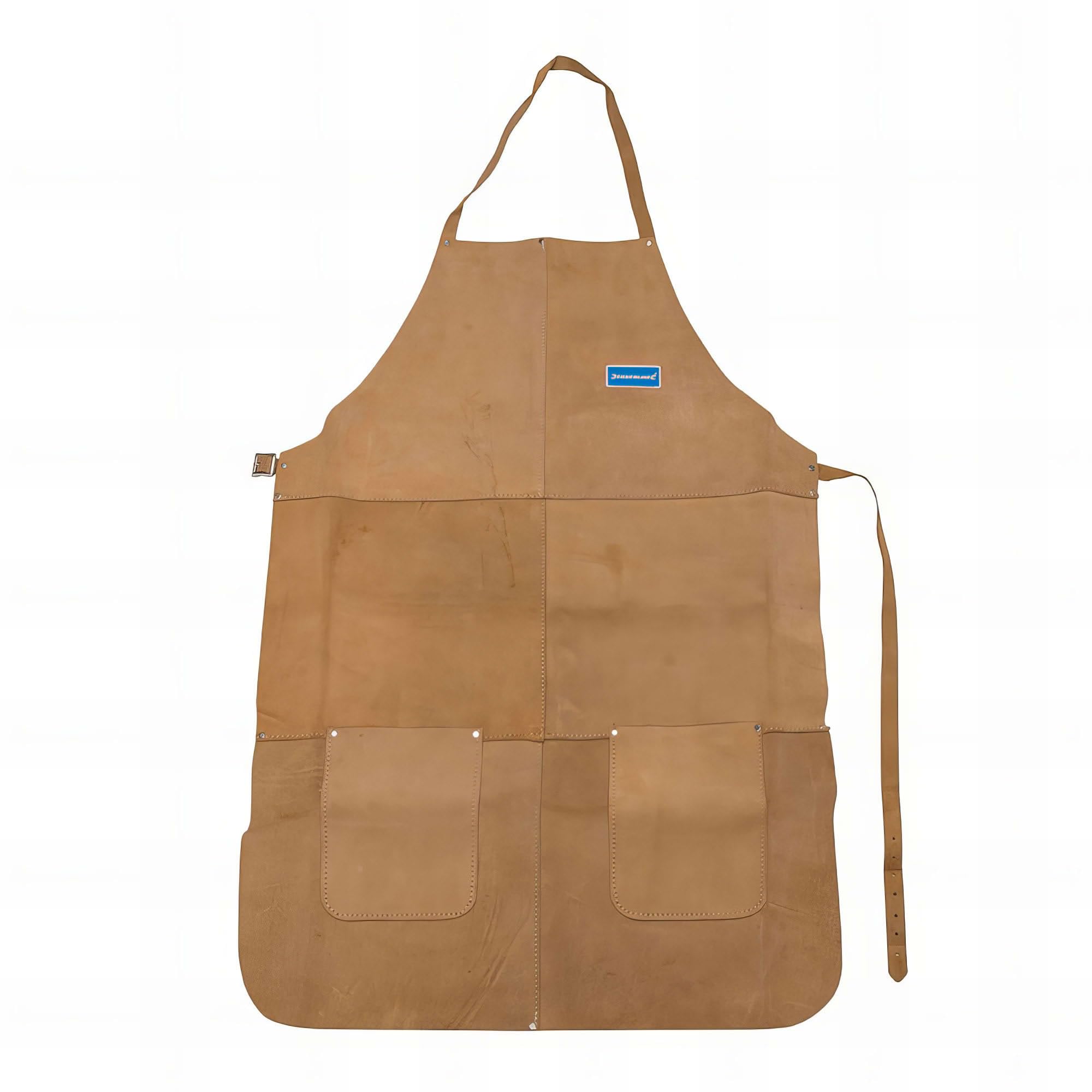 Silverline Welders Apron Full Length - 633505 Leather Welding Chrome - Apron Welders Full Length 633505 Leather Welding Chrome